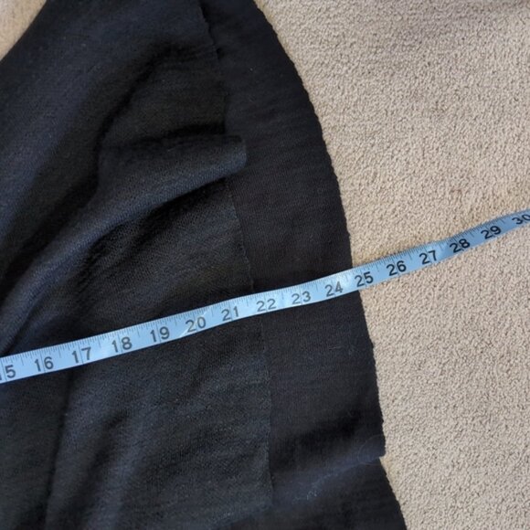 Free People Linen Cotton Coastal Whimsigoth Boho Dark Gypsy Festival Sweater M - Picture 4 of 9